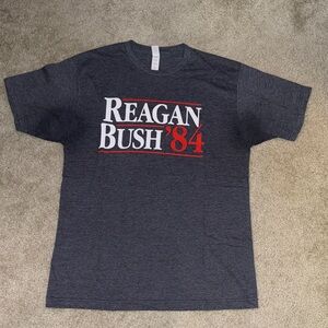 Tultex Charcoal Reagan Bush '84 Tee